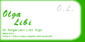 olga libi business card